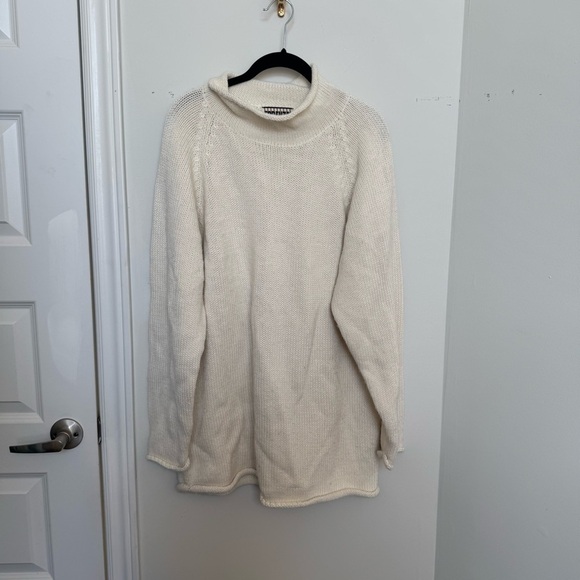Vintage funnel neck oversized knit Sweater XL - Picture 3 of 5
